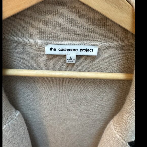 The Cashmere Project Double Knit Overcoat Clay/London Grey Heather Size L - Picture 2 of 3